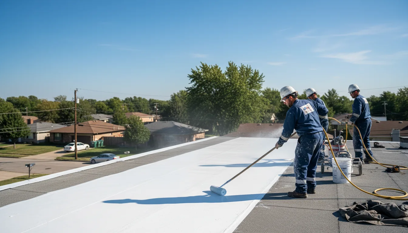Commercial roof coating in Elko, GA near me